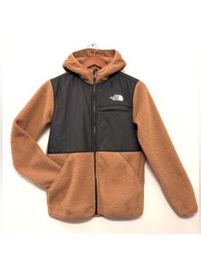 The North Face Sherpa Hoodie Warm Jacket Soft Full Zipper Boys Size XL(14/16)